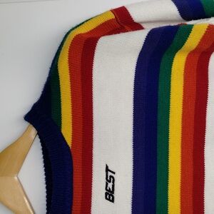Men's Multicolor Striped Crewneck Sweater